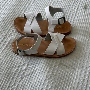 Freshly Picked Kids White Saybrook Sandals